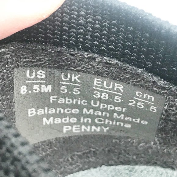 ZODIAC Shoes Penny Sneakers Black Stretch Knit Womens 8.5 - Picture 7 of 9